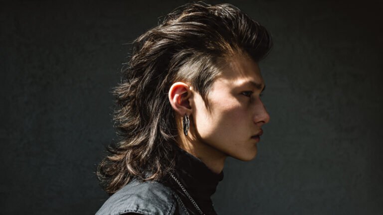 Fade Haircut Mullet With Long Top