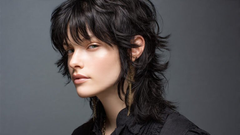 Feathered Mullet With Wavy Texture