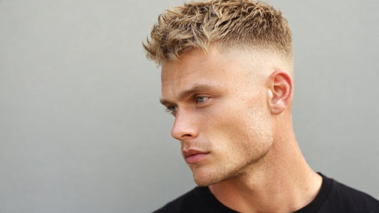 Feathered Textured Crop With Skin Fade