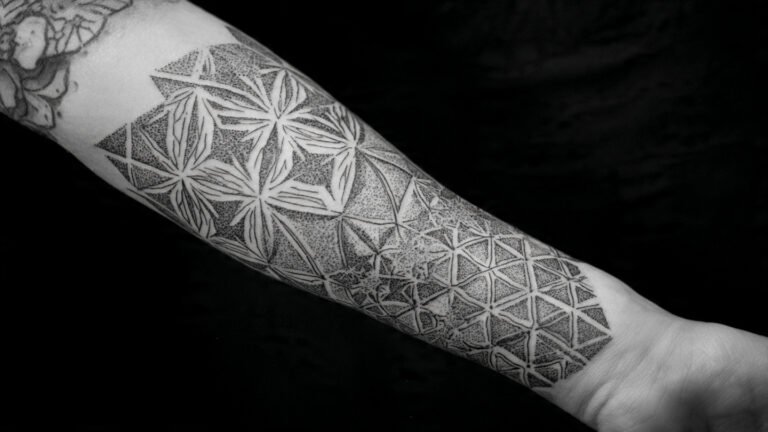Geometric Forearm Half Sleeve