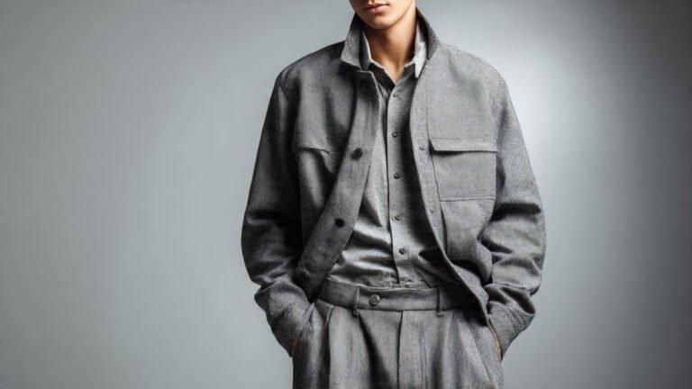 Grey-on-Grey Layered Outfit