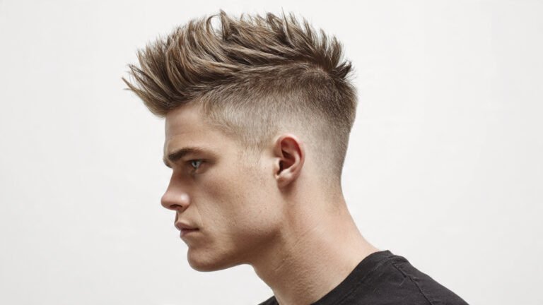 High Fade With Quiff