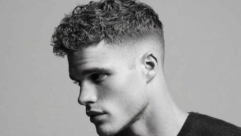  High Fade With Tight Curls