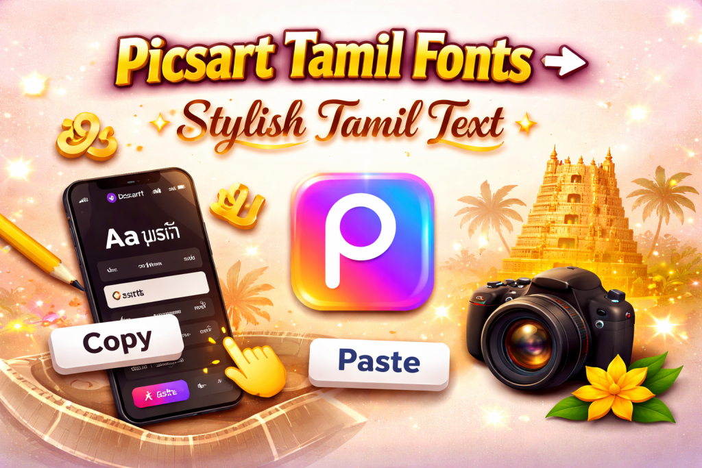picsart tamil font
