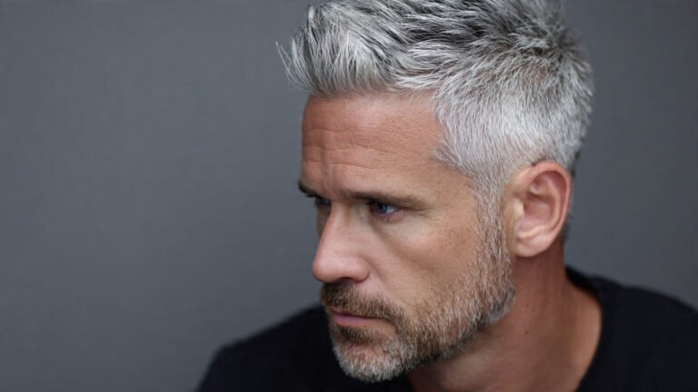 Short Grey Fade Haircut
