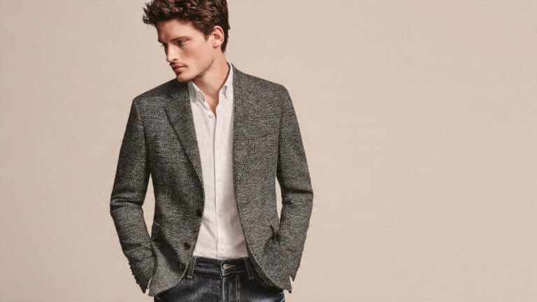 Smart Casual Blazer With Dark Denim