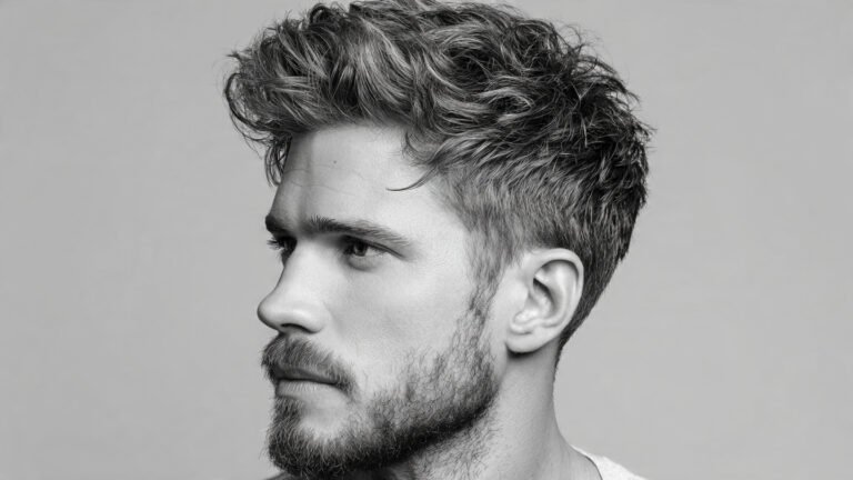 Feathered Hair Men Styles