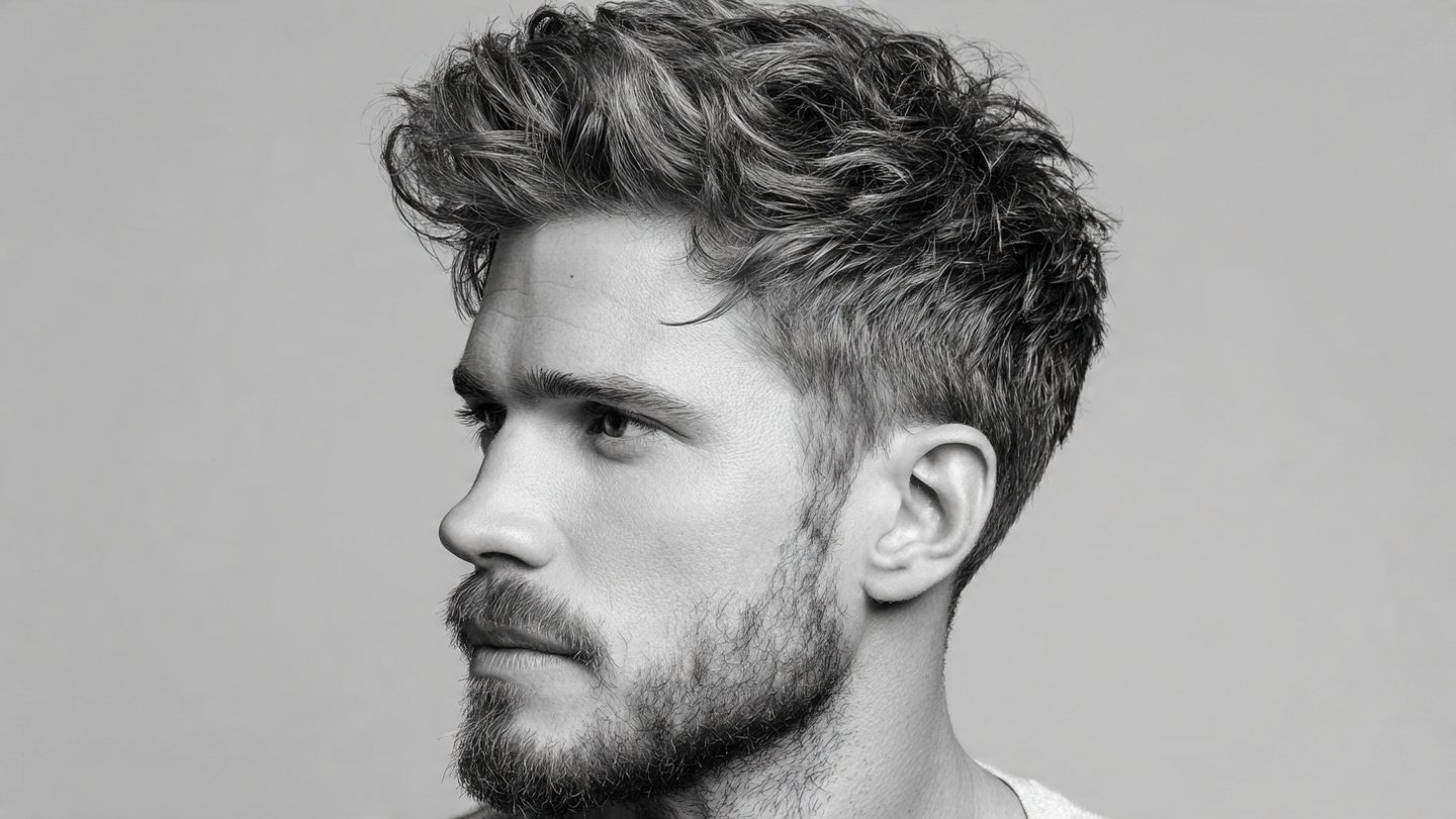 Feathered Hair Men Styles