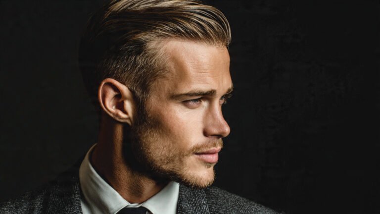 Classic Side Part With Low Fade
