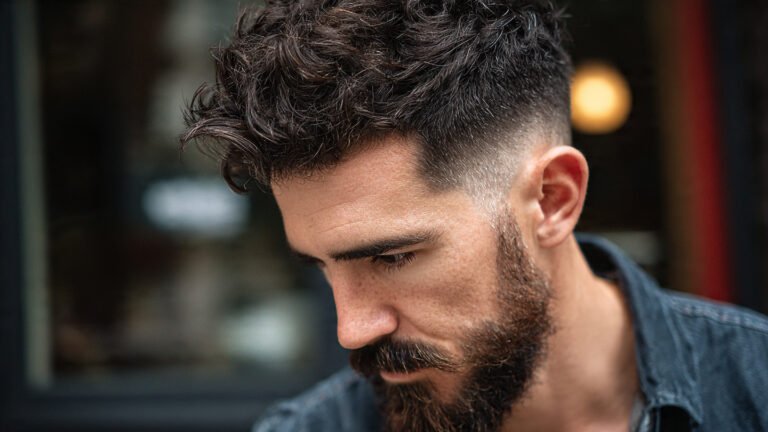 Textured Flow With Mid Taper Fade