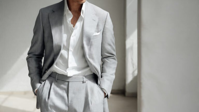 Monochrome Grey Suit Look