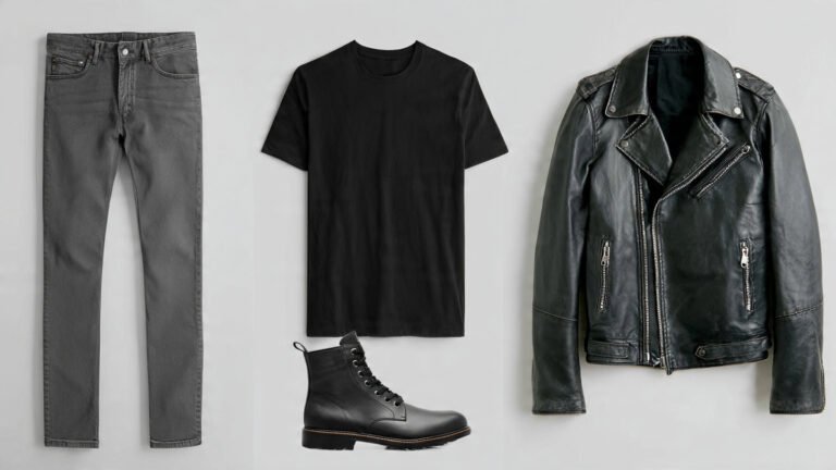  Black and Grey Contrast Outfit