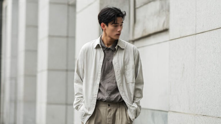 Korean-Inspired Layered Shirt Outfit