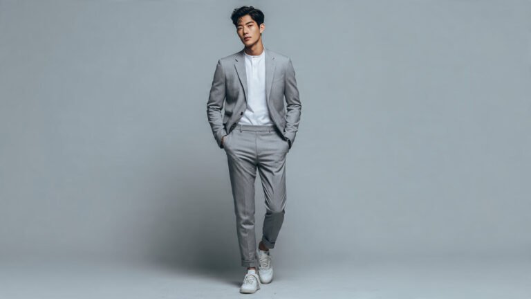 Korean-Inspired Slim Fit Suit
