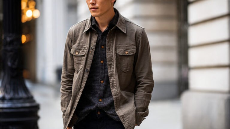 Layered Overshirt Work Outfit