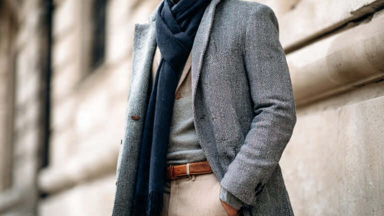 Layered Scarf and Coat Outfit