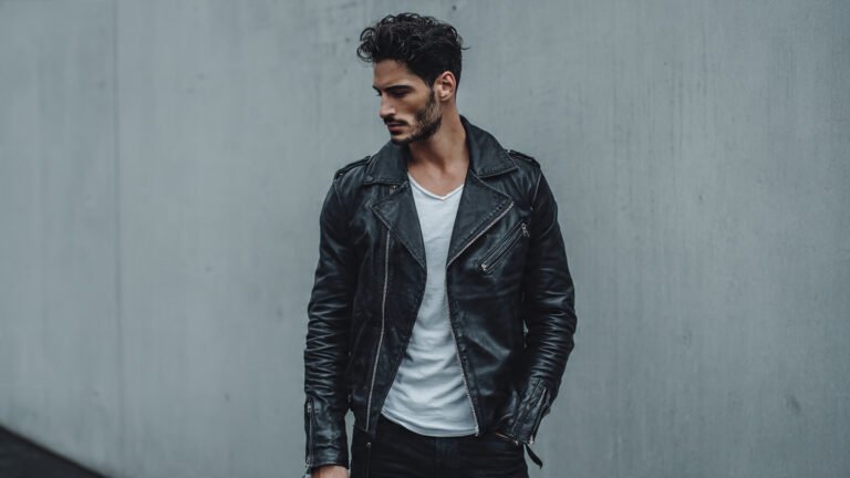 Leather Jacket With Black Jeans