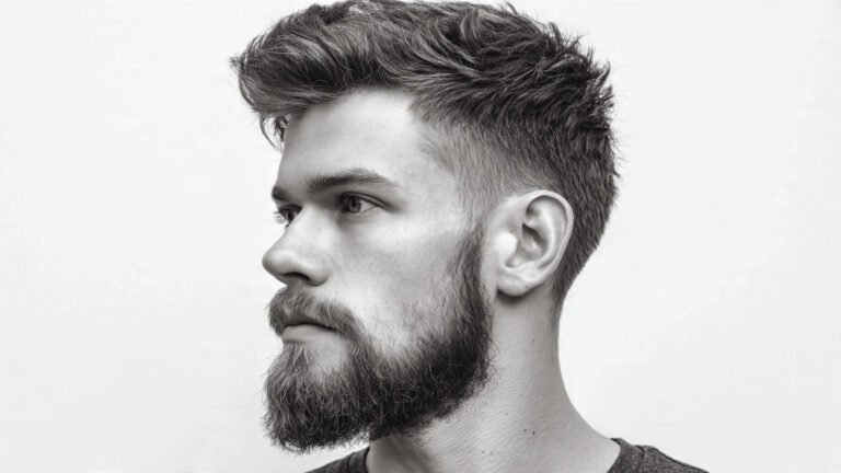 Long Flow With Beard Fade