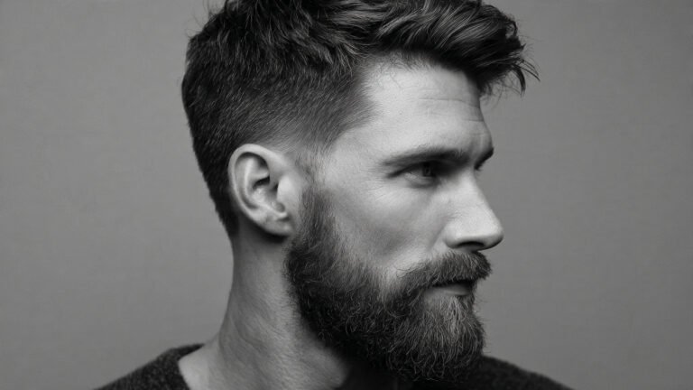 Long Hair With Tapered Beard