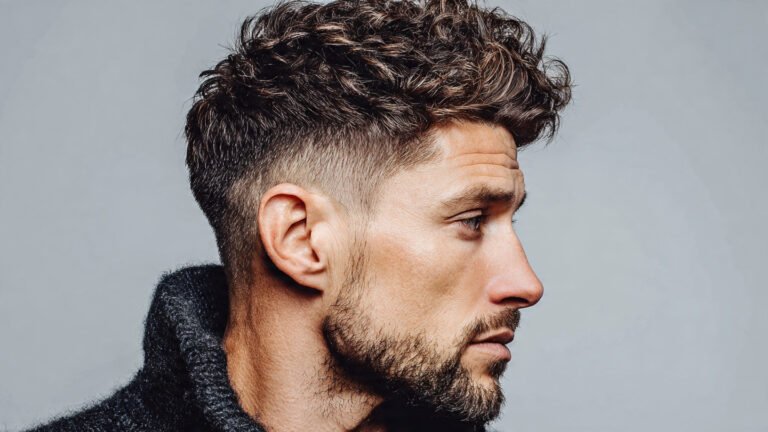 Low Drop Fade With Textured Top