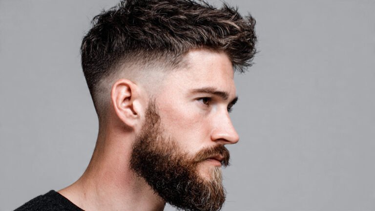 Low Taper Fade With Long Textured Layers