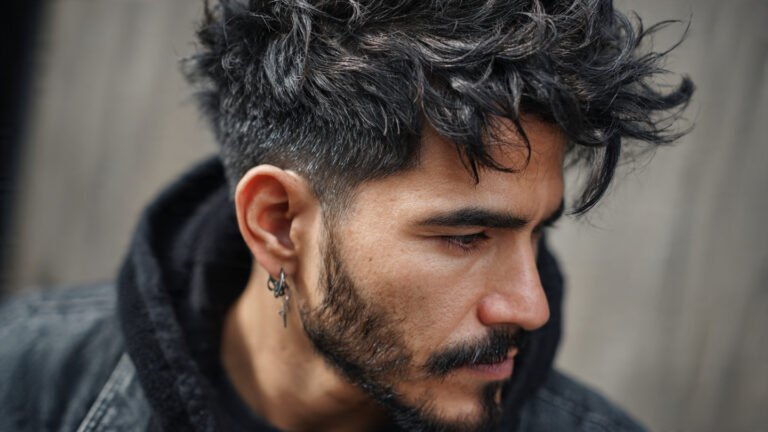  Low Taper Fade with Natural Texture and Soul Patch Goatee