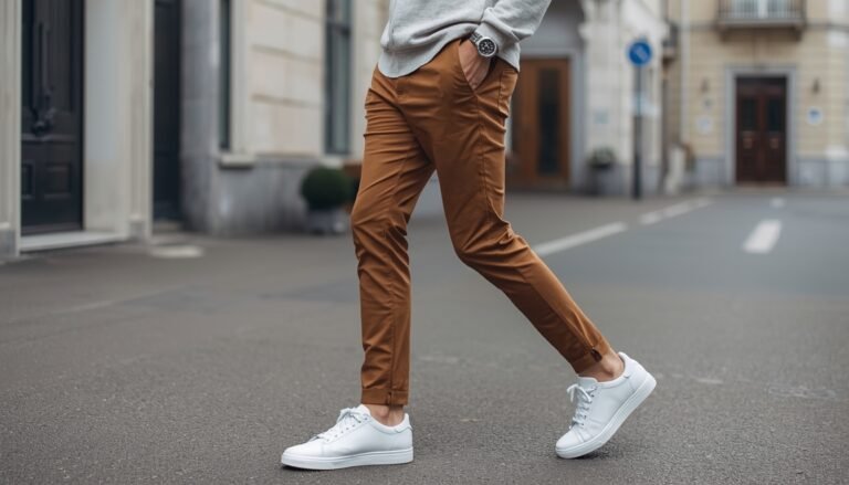 Smart Streetwear With Brown Pants
