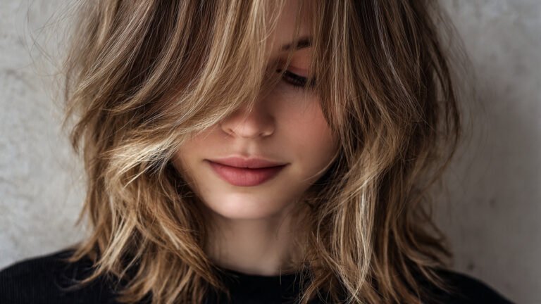 Medium Wolf Cut With Natural Flow