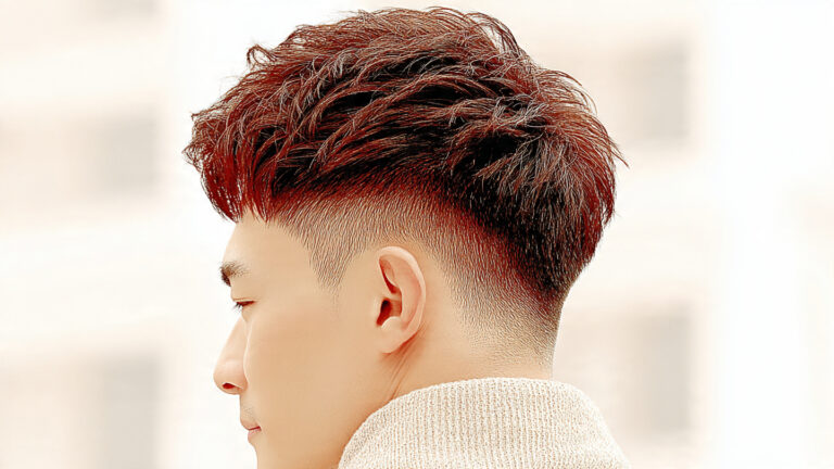 Messy Salt Pepper Hair Style