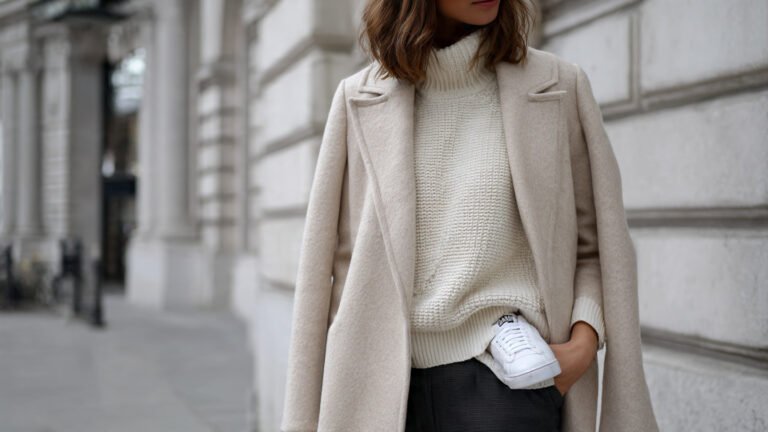 Minimal Neutral Layered Winter Outfit