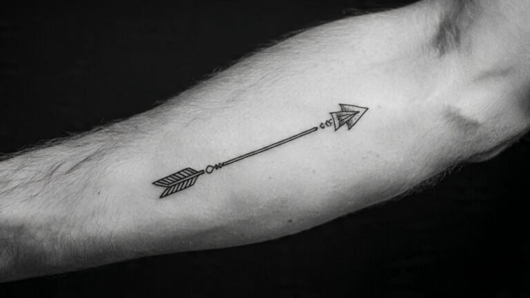 Minimalist Arrow Forearm Tattoo