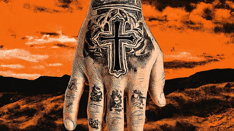 Minimalist Cross Hand Tattoo