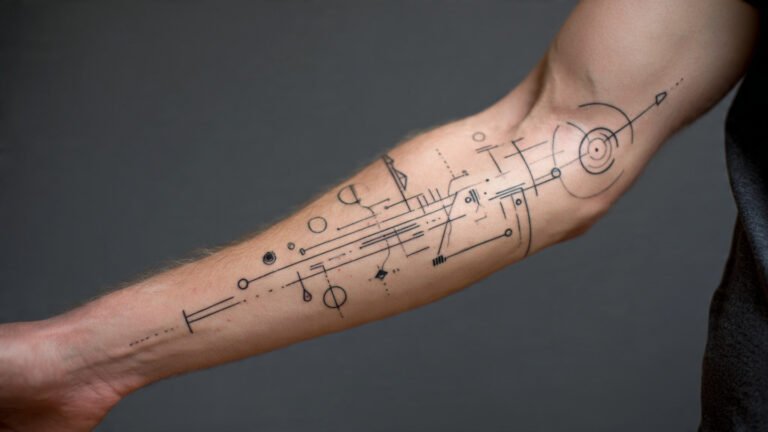 Minimalist Line Art Sleeve