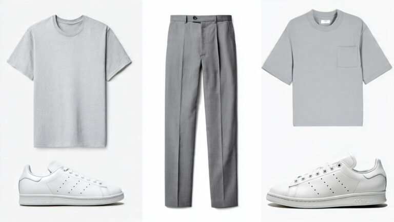 Minimalist Monochrome Grey Look