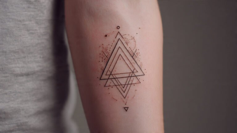 Minimalist Triangle Tattoo