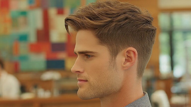Modern Slick Back With Taper Fade