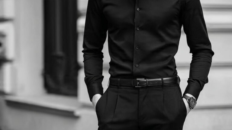 Monochrome Black Outfit With Tailored Fit