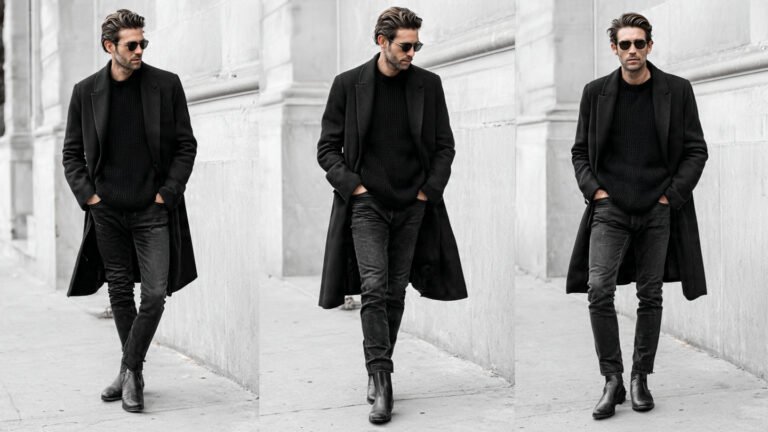 Monochrome Black Winter Outfit