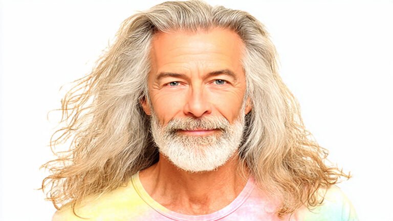Natural Flow Grey Hairstyle