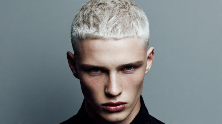 Platinum Blonde Buzz Cut