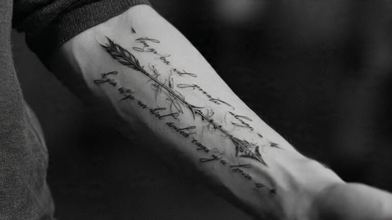 Script and Quote Sleeve