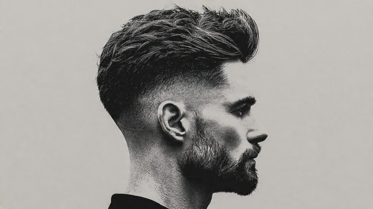 Short Quiff With Tapered Sides