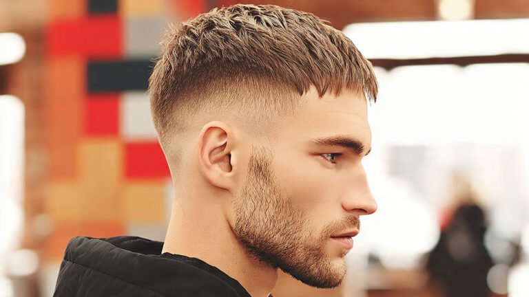 Short Textured Gentleman Cut