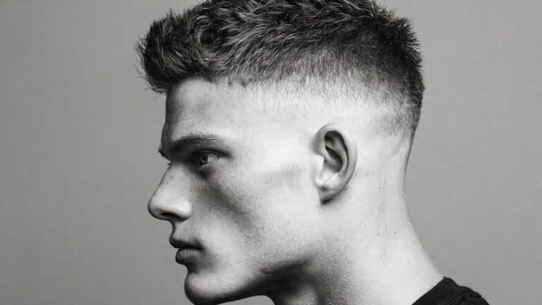 Slick Textured Long Top With Skin Fade