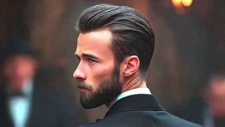 Slicked Back Taper Cut