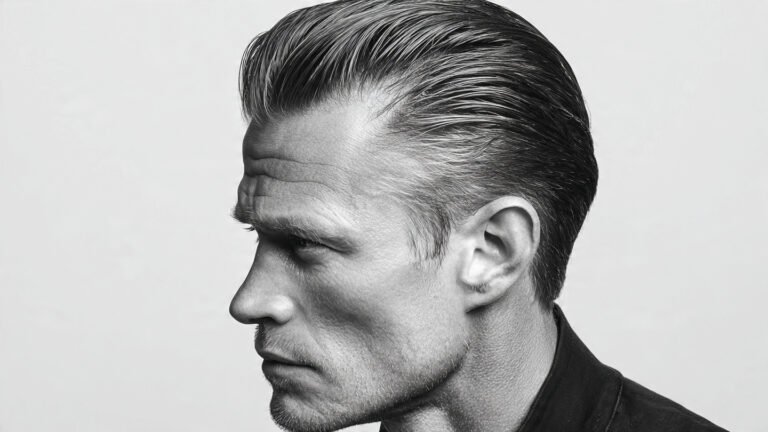  Slicked Back Wolf Cut