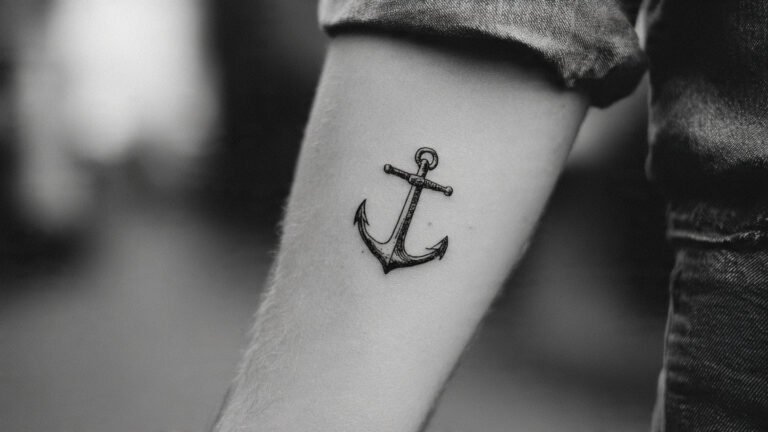 Small Anchor Tattoo