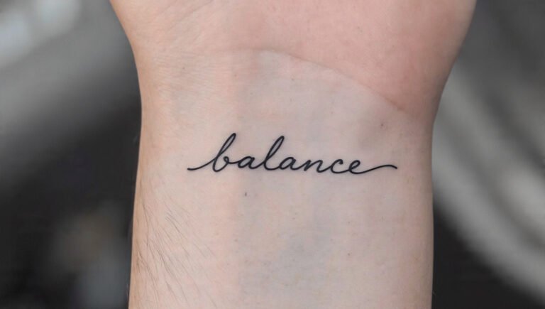 Small Script Word Tattoo