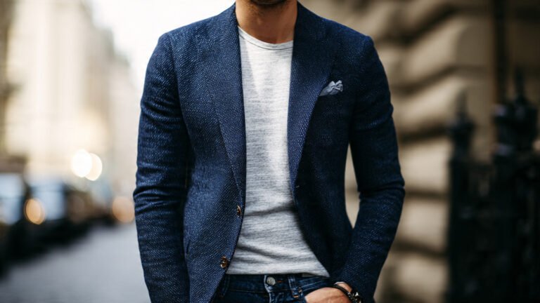 Smart Casual Blazer With Dark Jeans