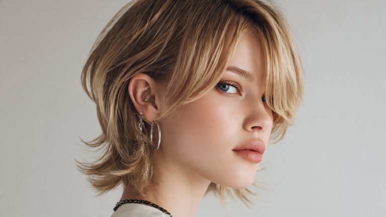 Soft Flow Mullet With Side Part